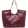 Anne Klein Large stitched quilted tote with chain strap