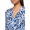 Anne Klein Women’s Printed Ity 3q SLV Wrap Top(Anne Black Multi)