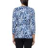 Anne Klein Women’s Printed Ity 3q SLV Wrap Top(Anne Black Multi)
