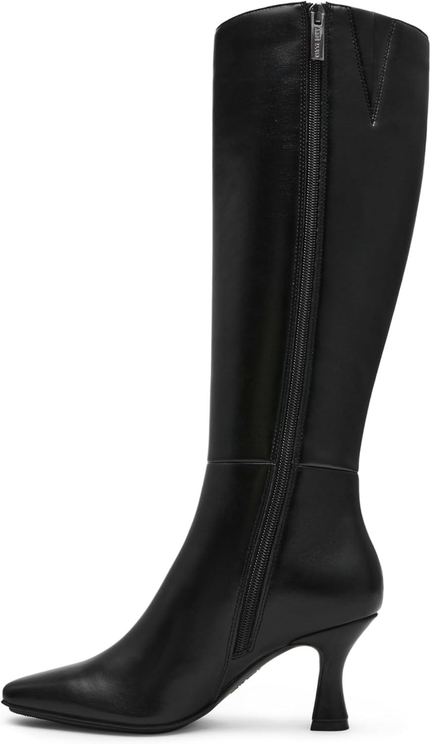 imageAnne Klein Womens Perfektion Mid Calf Boot Black Smooth 11