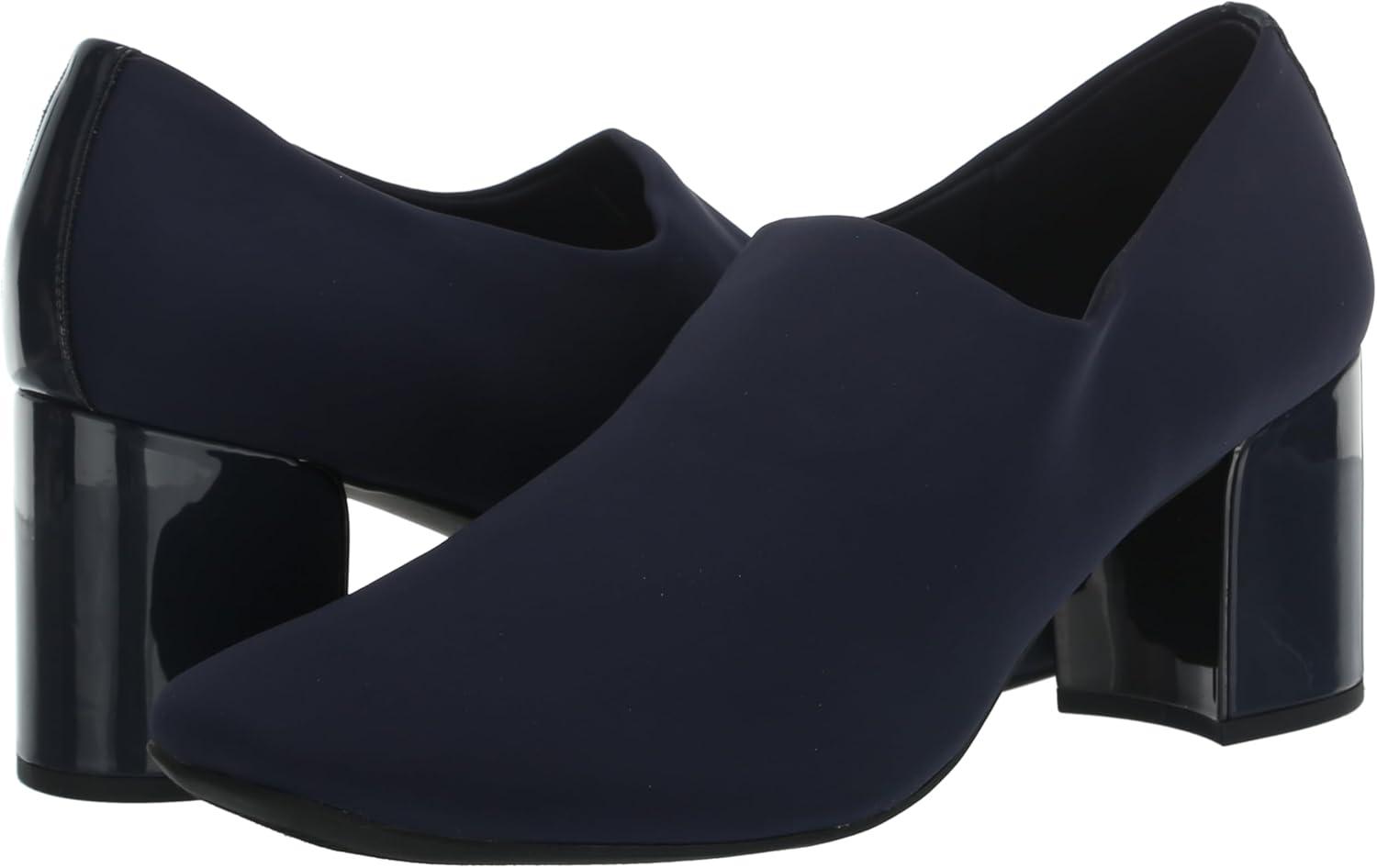 imageAnne Klein Womens Treena Ankle Bootie Heel Boot Navy 95 M