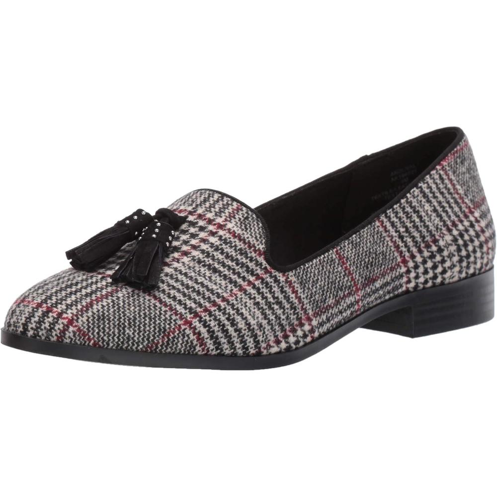 imageAnne Klein Womens Duval Loafer FlatBlackWhite