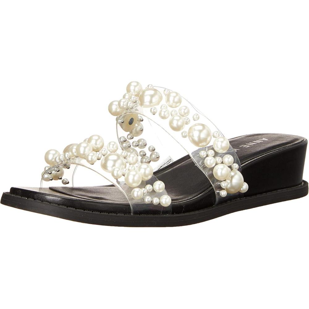 imageAnne Klein Womens Slide SandalClearBlack