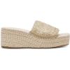 Anne Klein Women’s Cruz Espadrille Wedge Sandal(Light Gold)