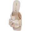 Anne Klein Women’s Julia Heeled Sandal(Bone)