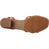 Anne Klein Women’s Mellie Heeled Sandal(Saddle)