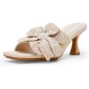 Anne Klein Women’s Julia Heeled Sandal(Bone)