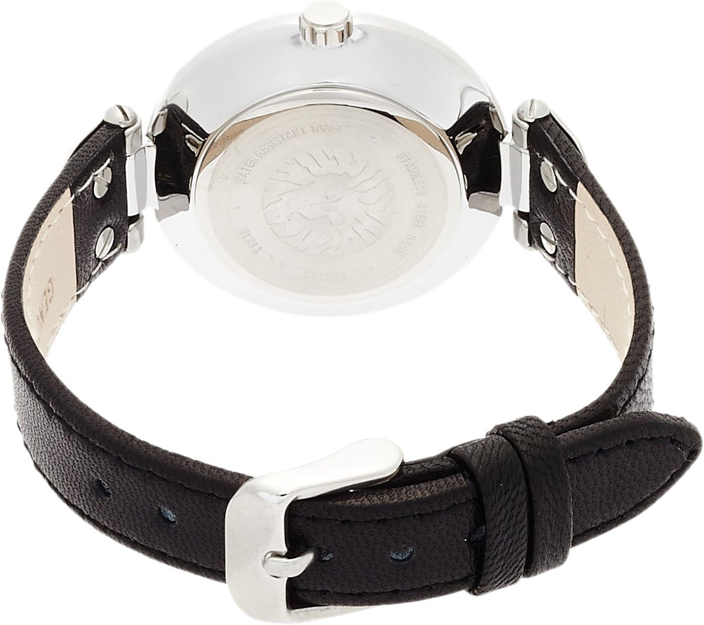 imageAnne Klein Womens Leather Strap WatchBlack