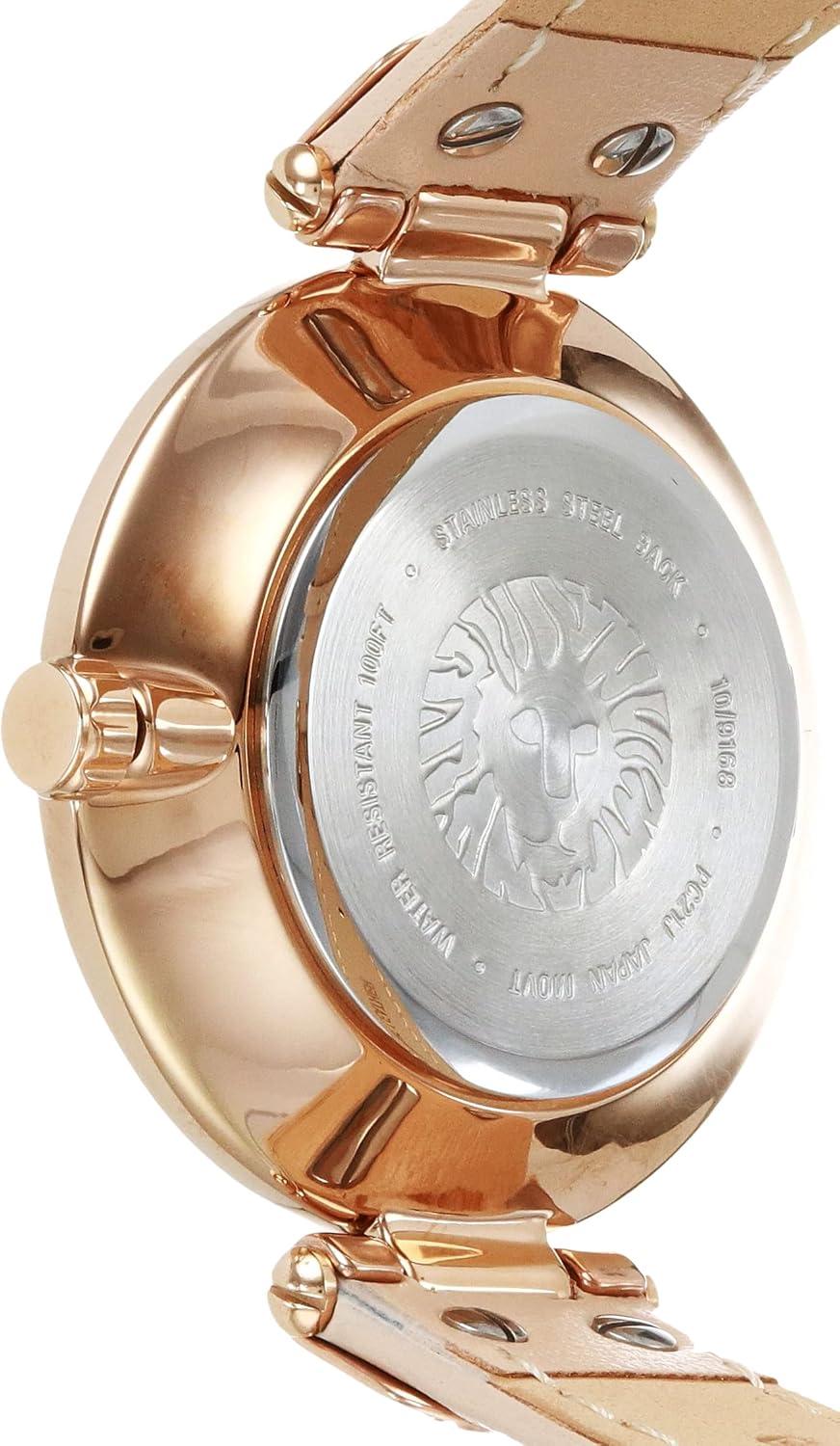 imageAnne Klein Womens Leather Strap WatchBlushRose Gold