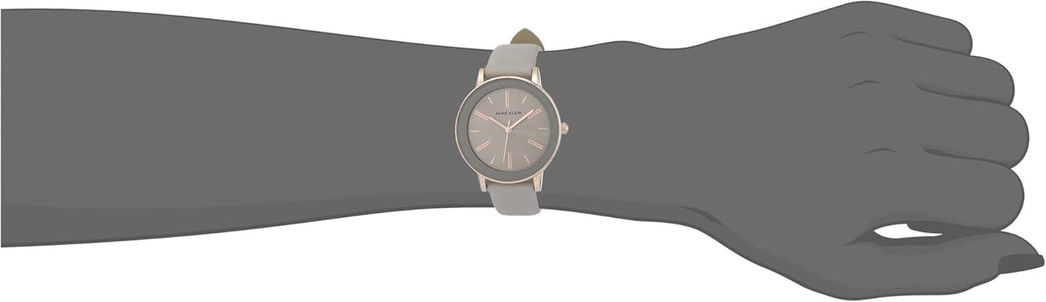 imageAnne Klein Womens Strap WatchTaupeRose Gold