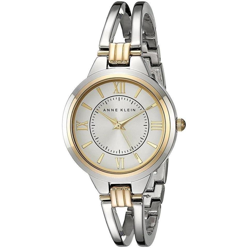 imageAnne Klein Womens AK1441SVTT TwoTone Open Bangle Watch