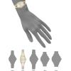 Anne Klein Women’s Genuine Diamond Dial Mesh Bracelet Watch(Two Tone)