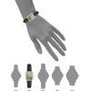 Anne Klein Women’s Leather Strap Watch(Green/Black)