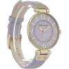 Anne Klein Women’s Leather Strap Watch(Lavender/Gold)