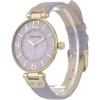 Anne Klein Women’s Leather Strap Watch(Lavender/Gold)