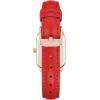 Anne Klein Women’s Leather Strap Watch(Red/Rose Gold)