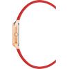 Anne Klein Women’s Leather Strap Watch(Red/Rose Gold)