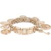 Anne Klein Women’s Premium Crystal Accented Charm Bracelet Watch(Rose Gold)