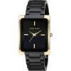 Anne Klein Women’s Ceramic Bracelet Watch(Black/Gold)