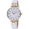 Anne Klein Women’s Leather Strap Watch(White)