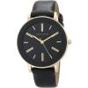 Anne Klein Women’s Strap Watch(Black/Gold)