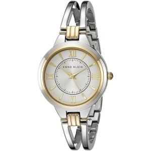 Anne Klein Women’s AK/1441SVTT Two-Tone Open Bangle Watch