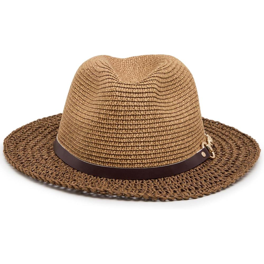 imageAnne Klein Classic Fedora Hat Latte
