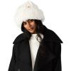 Anne Klein Womens Fur Trim Beanie(Ivory)