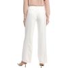 Anne Klein Women’s Pull-on Wide Leg W Pocket Flap(White Dove)