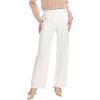 Anne Klein Women’s Pull-on Wide Leg W Pocket Flap(White Dove)