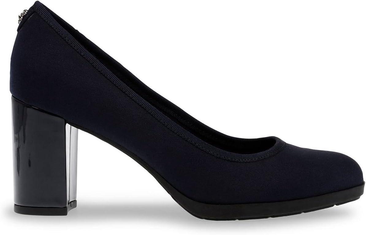 imageAnne Klein Womens Castana Comfortable Block Heeled PumpNavy