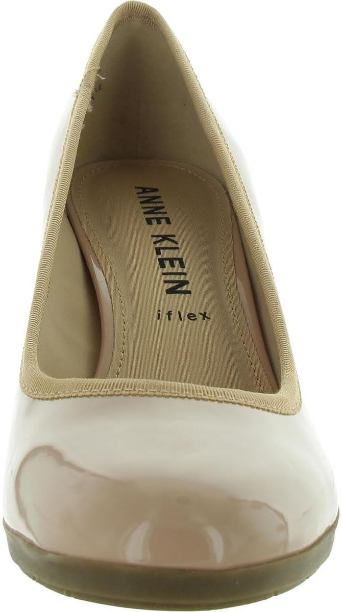 imageAnne Klein Womens Castana Comfortable Block Heeled PumpNude