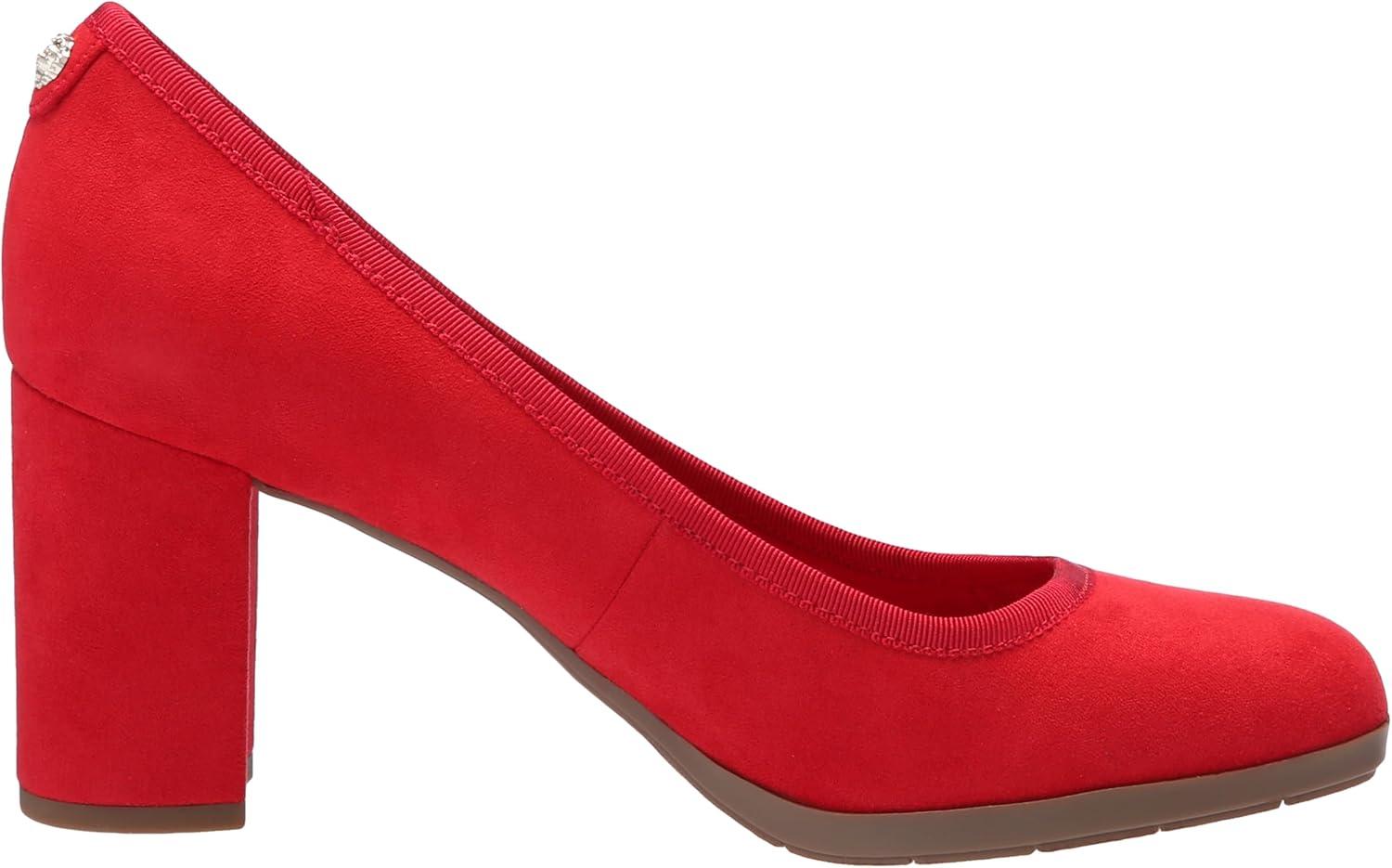 imageAnne Klein Womens Castana Comfortable Block Heeled PumpRed