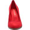 Anne Klein Women’s Castana Comfortable Block Heeled Pump(Red)