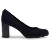 Anne Klein Women’s Castana Comfortable Block Heeled Pump(Stretch Navy)