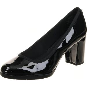 Anne Klein Women’s Castana Comfortable Block Heeled Pump(Black)