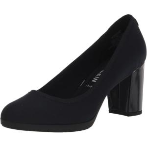 Anne Klein Women’s Castana Comfortable Block Heeled Pump(Navy)