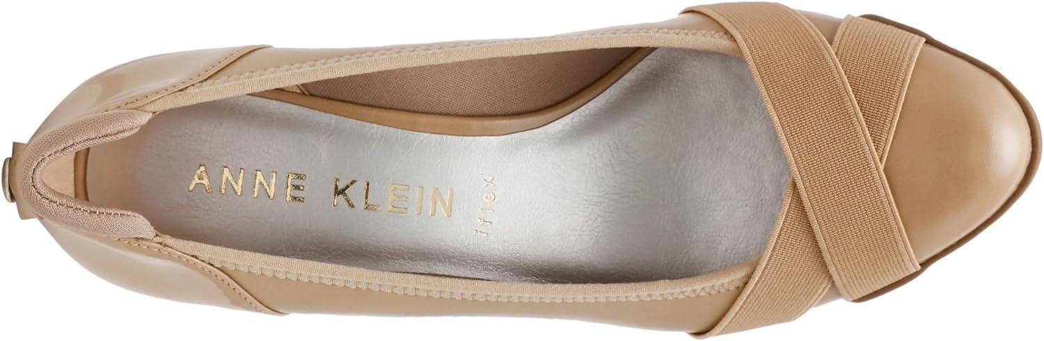 imageAnne Klein Womens Timeout Wedge Heel PumpBiscotti Nude