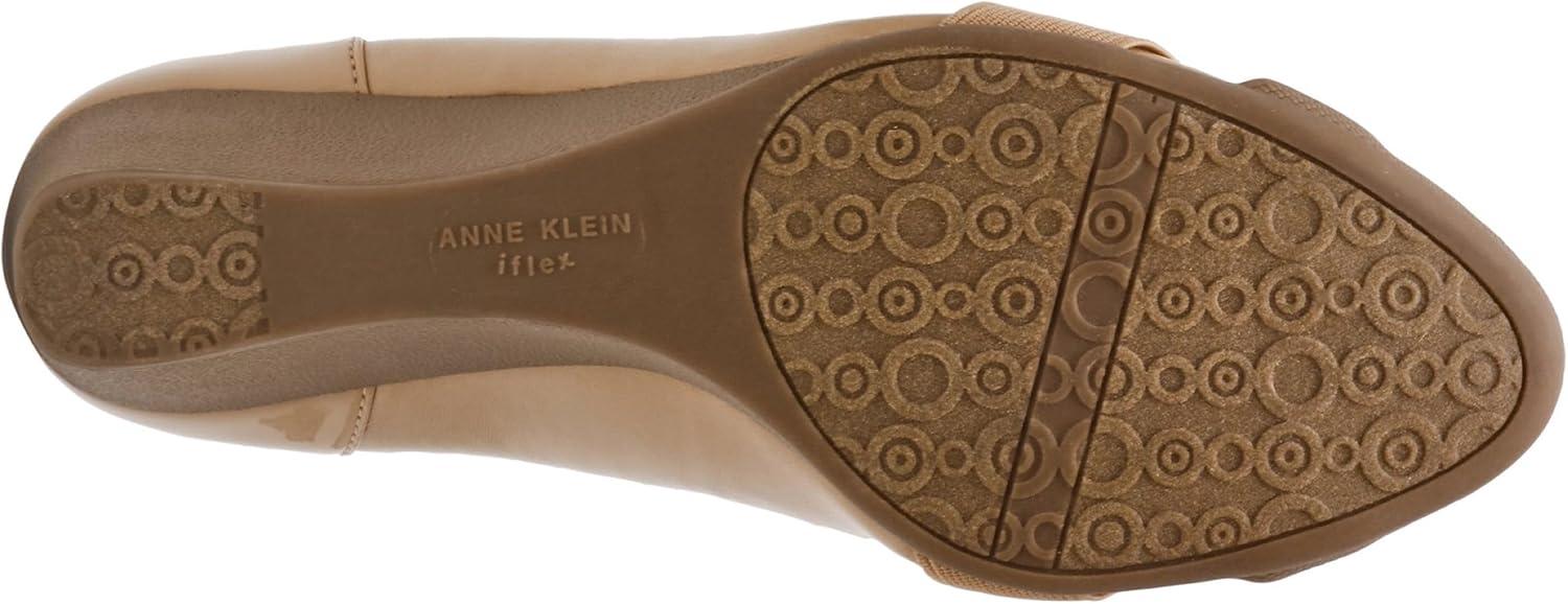 imageAnne Klein Womens Timeout Wedge Heel PumpBiscotti Nude