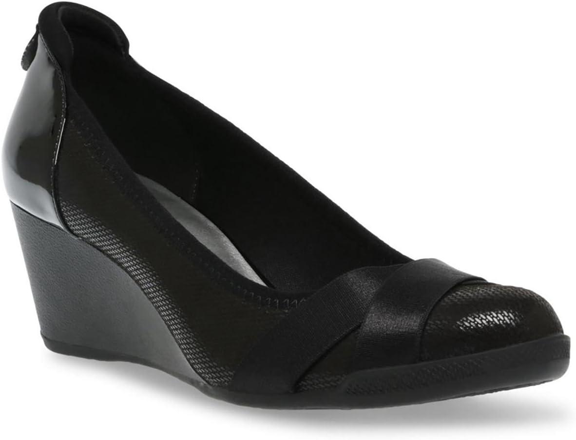 imageAnne Klein Womens Timeout Wedge Heel PumpBlack