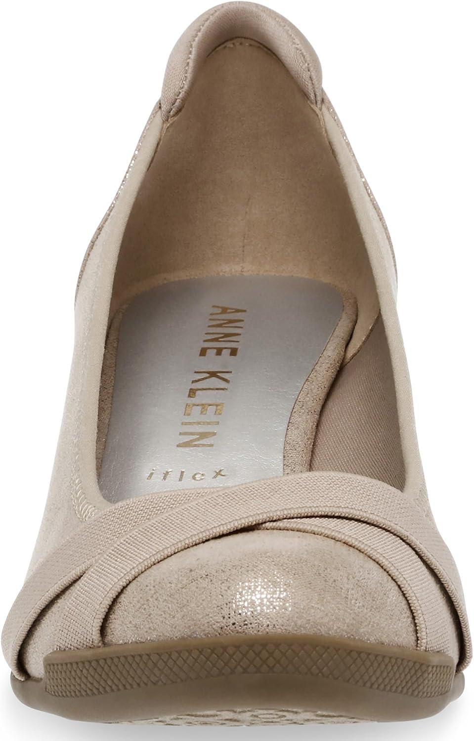 imageAnne Klein Womens Timeout Wedge Heel PumpTwilight Taupe