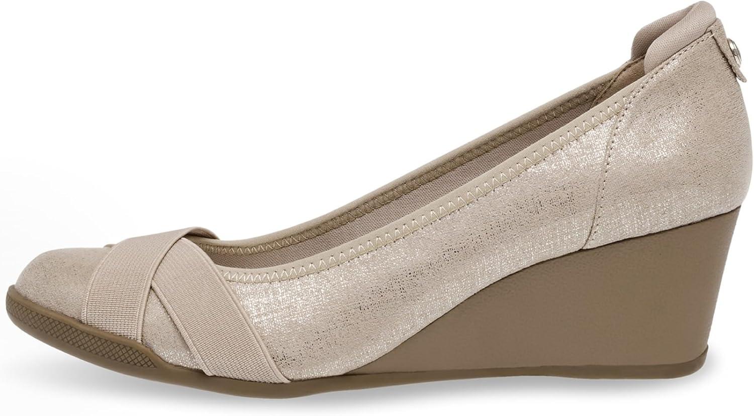 imageAnne Klein Womens Timeout Wedge Heel PumpTwilight Taupe