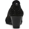 Anne Klein Women’s Timeout Wedge Heel Pump(Black Crystal)