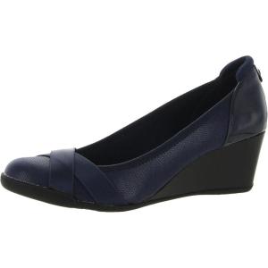 Anne Klein Women’s Timeout Wedge Heel Pump(Navy)