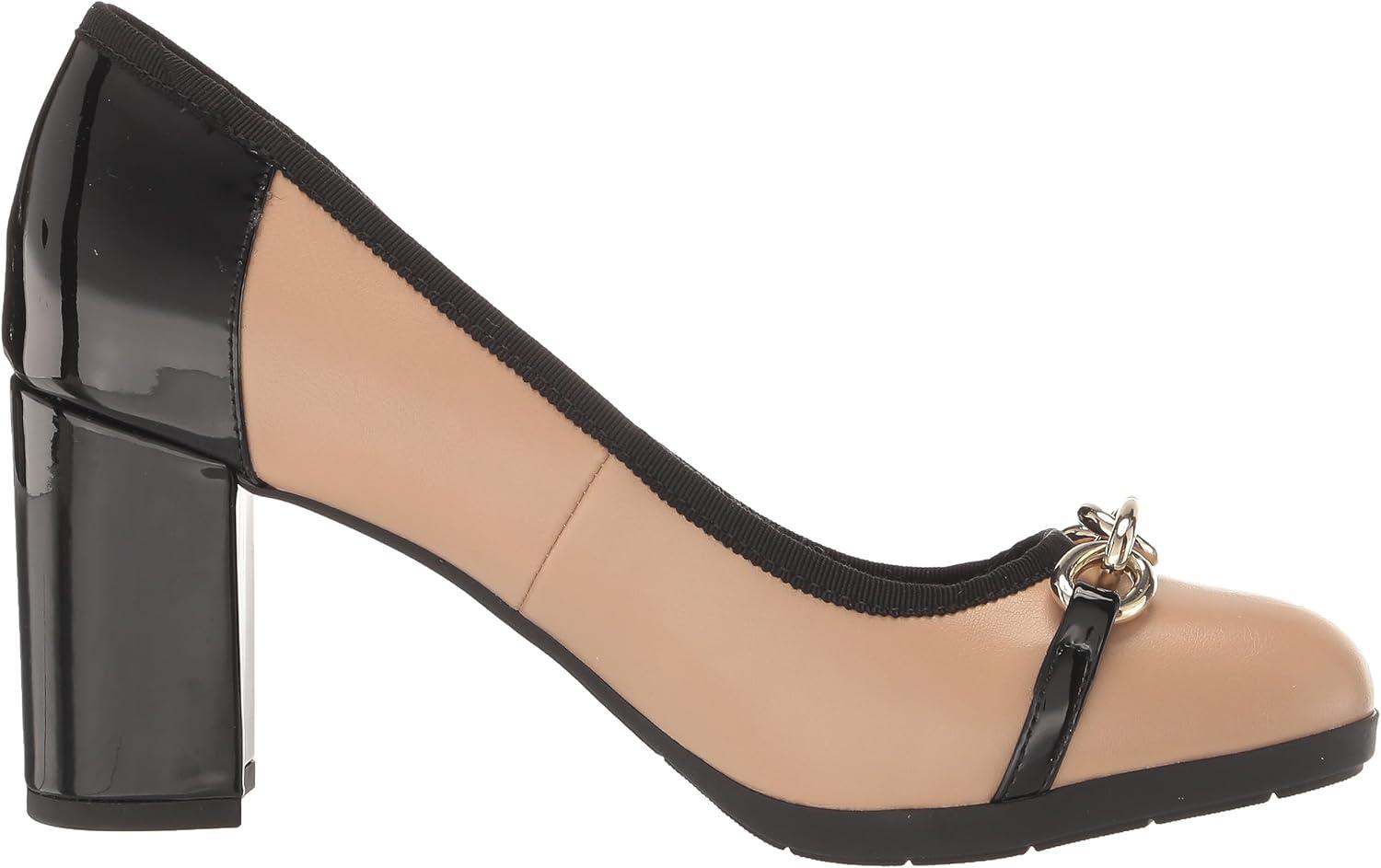 imageAnne Klein Womens CelinaNudeBlack