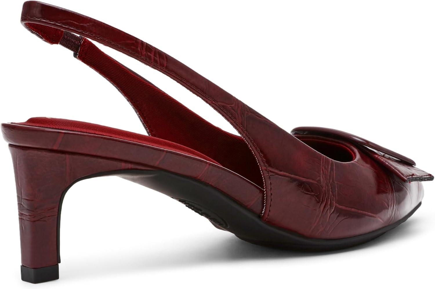 imageAnne Klein Womens Ilanna PumpWine Croc