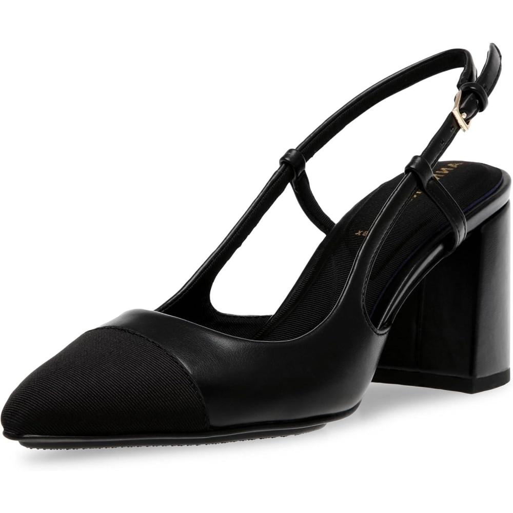 imageAnne Klein Womens Brooklyn Pointed Toe Slingback HeelsBlack