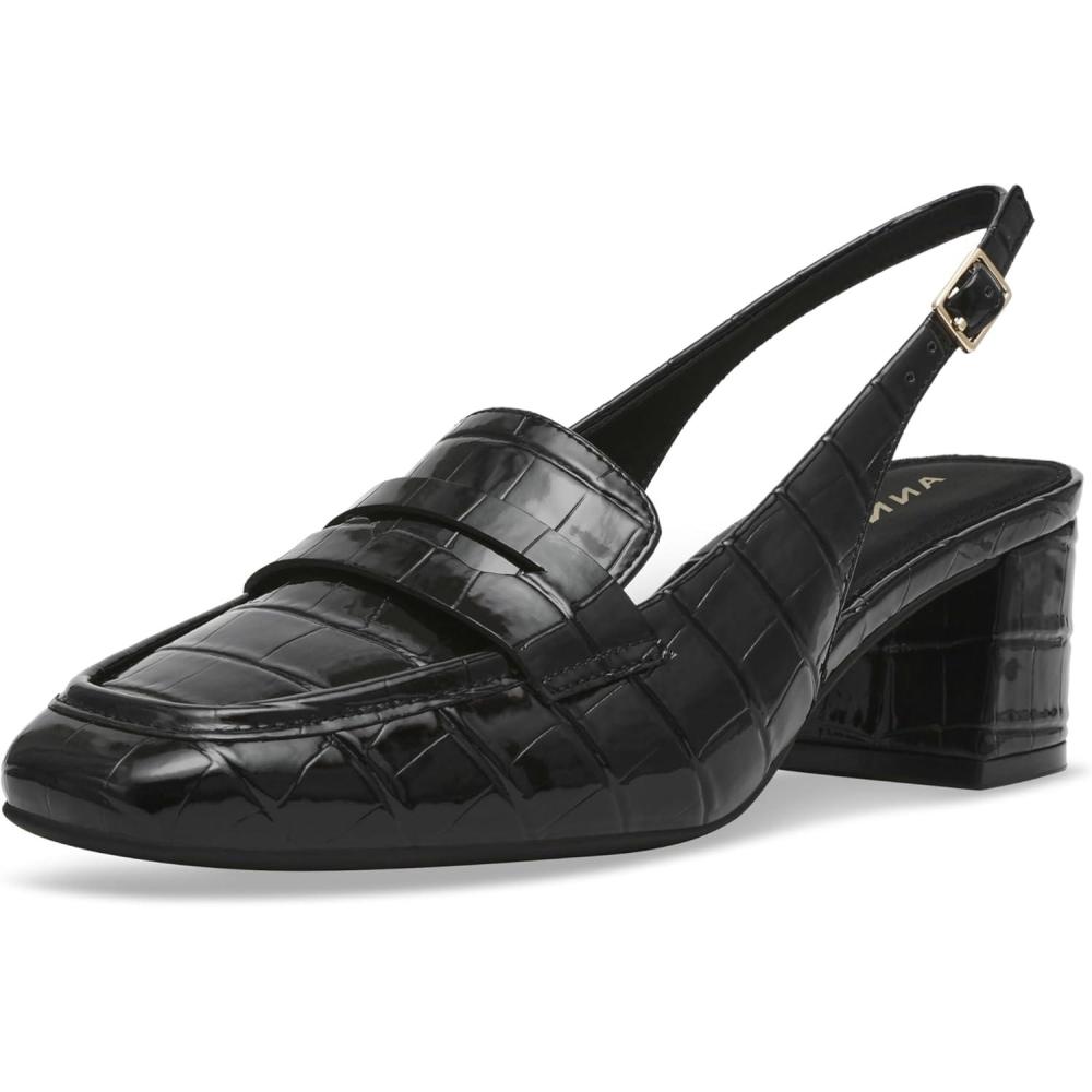 imageAnne Klein Womens MonaBlack Croc
