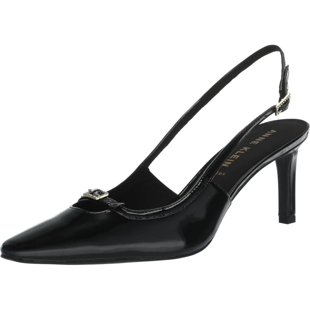 imageAnne Klein Womens Roxy PumpBlack Patent