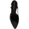 Anne Klein Women’s Brooklyn Pointed Toe Slingback Heels(Black)